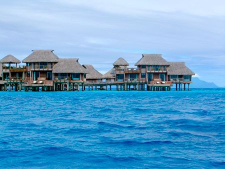 Hilton Bora Bora's Over Water Bungalows
