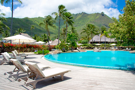 hilton Moorea over water bungalows