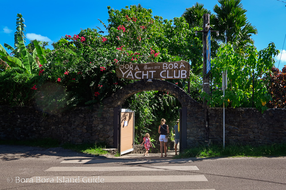 bora bora yacht club entrance