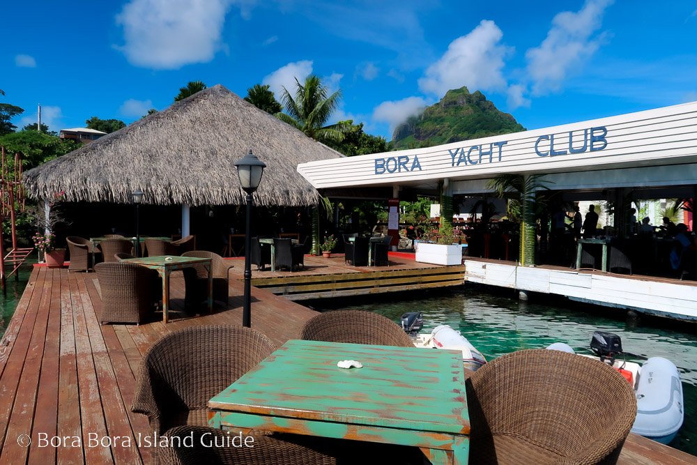 bora bora yacht club menu and prices