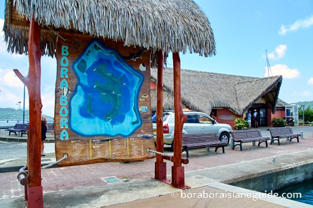 Bora Bora Circle Island Road Map