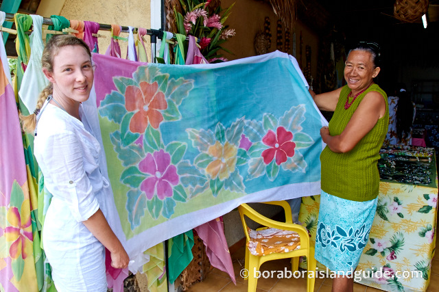 market shopping Bora Bora