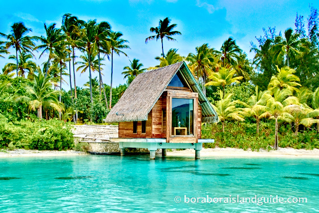 Bora Bora wedding chapel over the lagoon