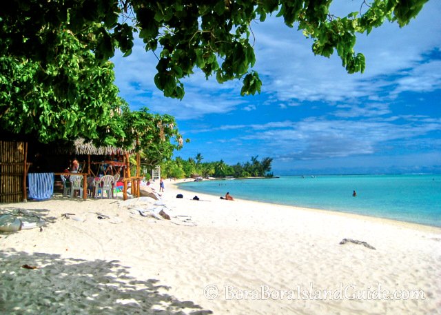 Matira beach bora bora