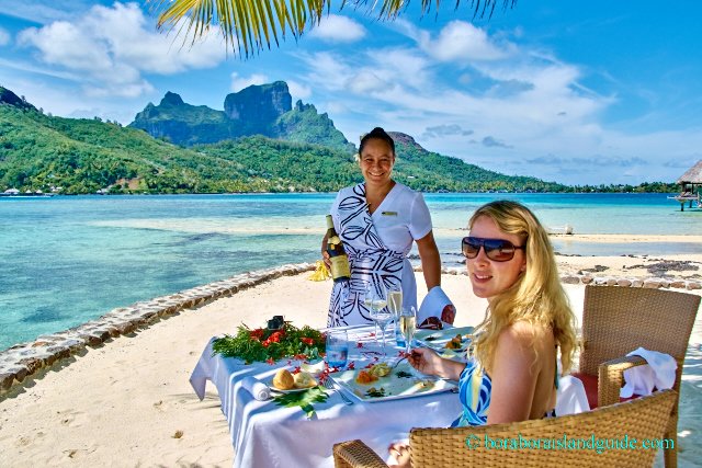 Private lunch on the Sofitel Private Island Beach