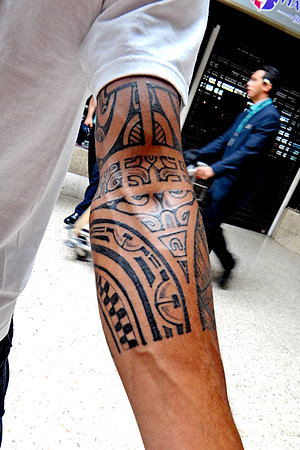 A Marquesan style tattoo
